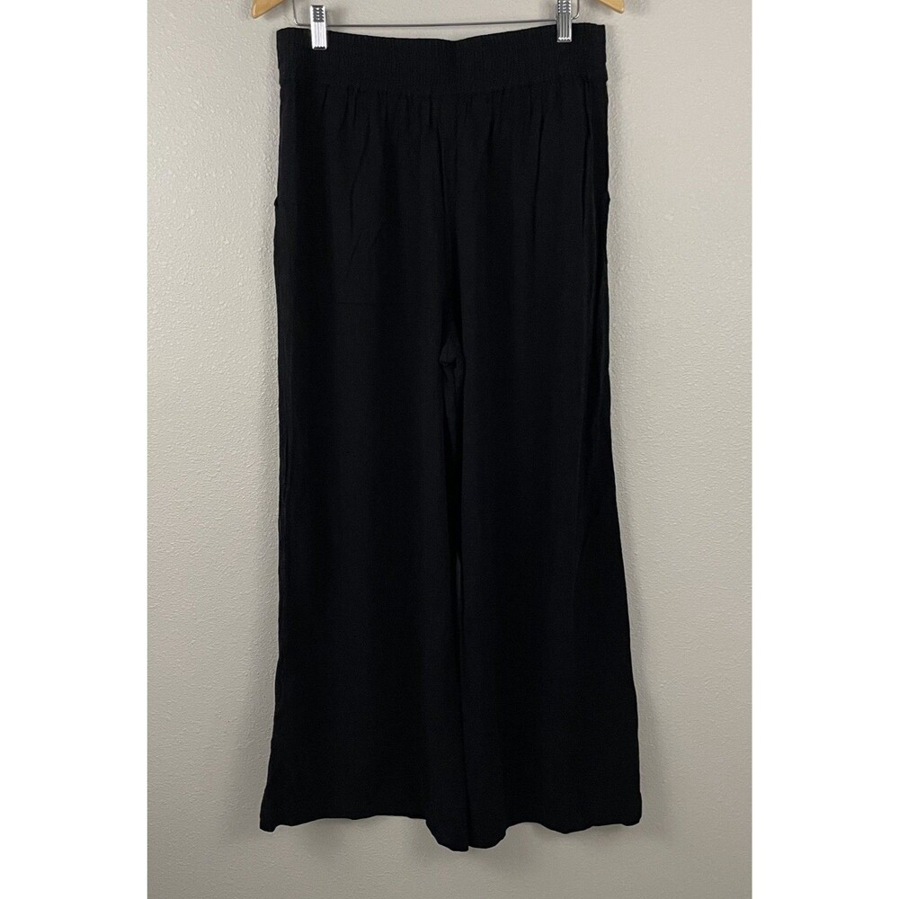 The Odells Womens L Black Cummerbund Wide Leg Pants - Picture 5 of 8